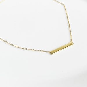New ADORNIA Diamond Bar Necklace 0.01 ctw
